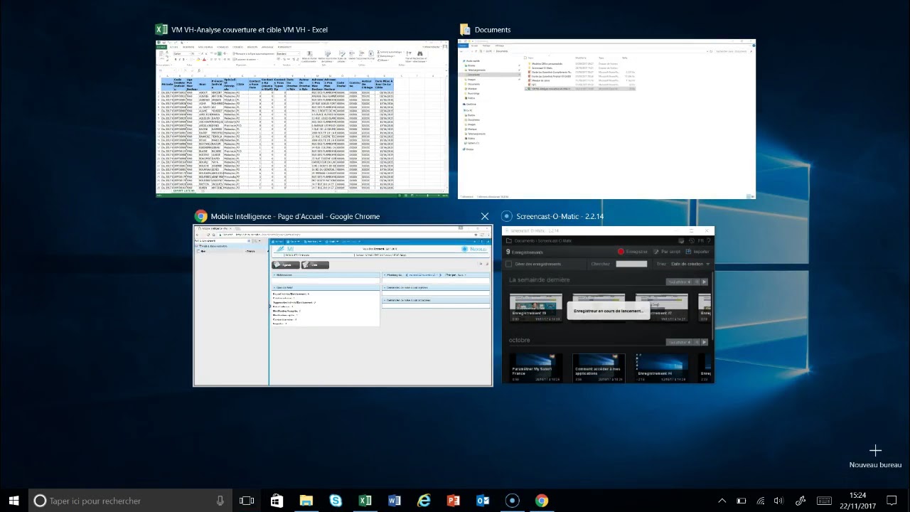 Utilisation de la fonction multitaches