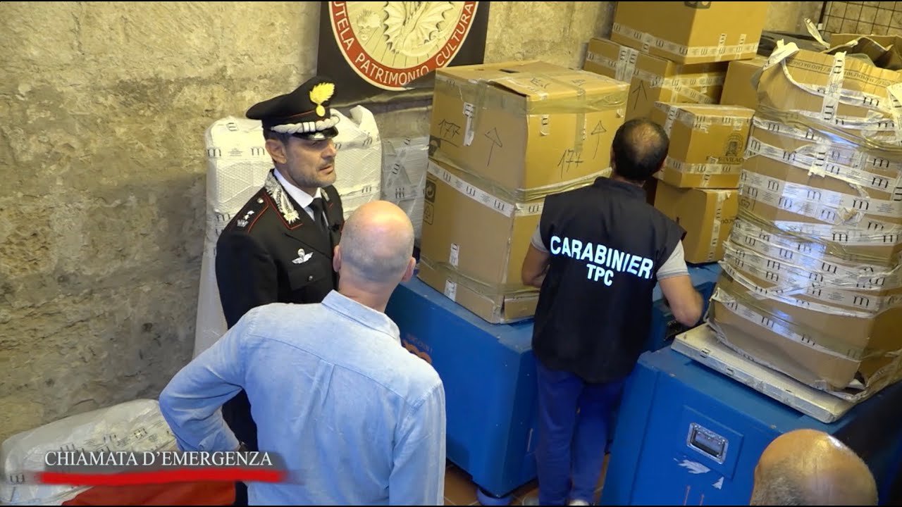 Arresto tombaroli, Carabinieri Tutela Patrimonio 1a - Chiamata d'emergenza 24/07/2023