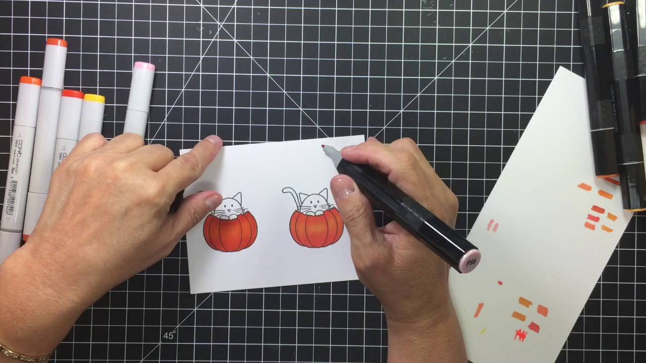 Copic vs Spectrum Noir coloring