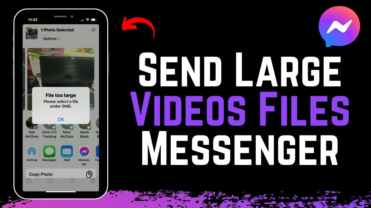 How To Send Large Video Files On Facebook Messenger !