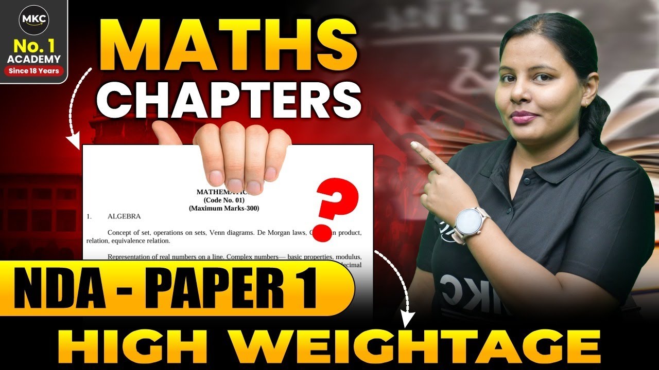 NDA Math Paper Pattern Change😨 | NDA Maths Chapter-Wise Weight age✅ | NDA 1 2025 Exam Preparation