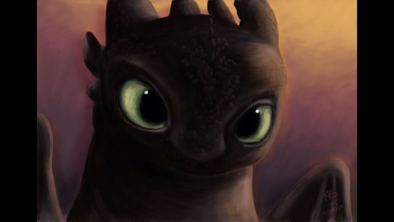 Toothless HTTYD Speedpaint