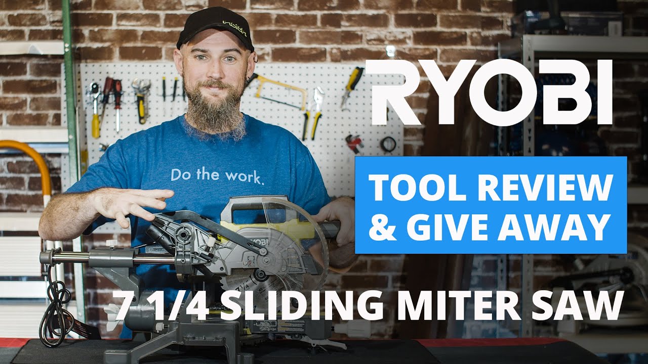 RYOBI Cordless 7-1/4 in. Sliding Miter Saw (TSS702) Review + Giveaway