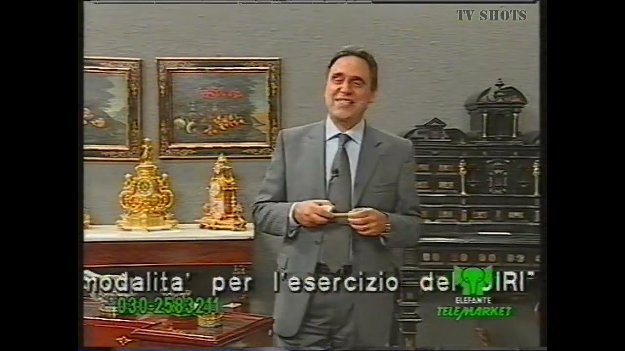 ELEFANTE-TELEMARKET - Primi minuti di trasmissione satellitare (10/1998)