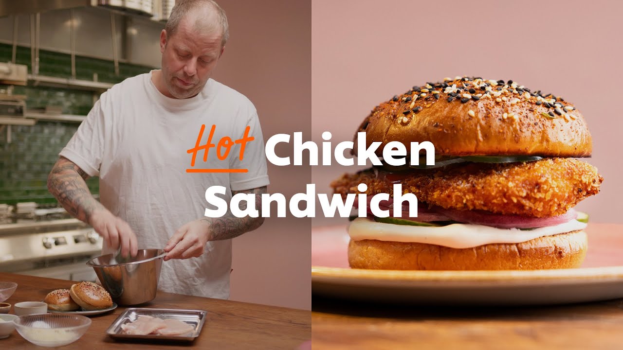 Daniel M&uuml;llern s&auml;tter smakerna i en hot chicken sandwich