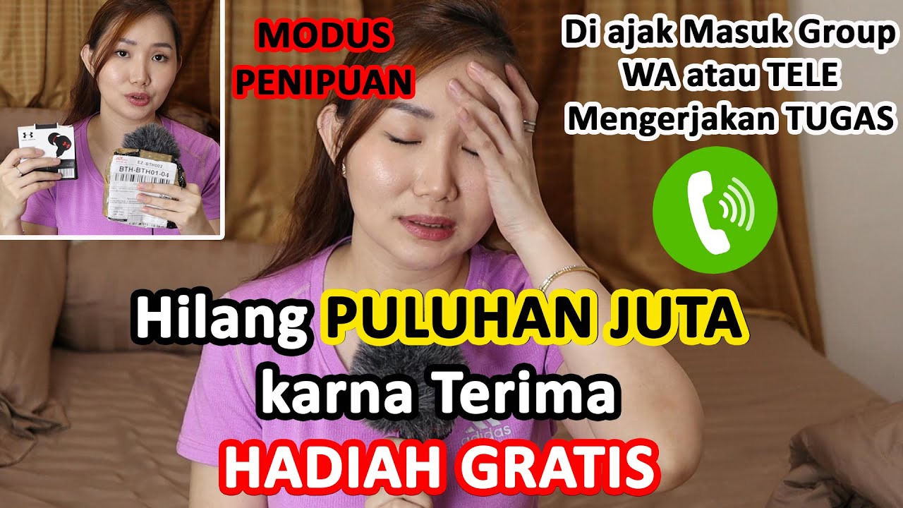 MODUS PENIPUAN Di Kirimin Hadiah Gratis - Di ajak masuk GRUP WA atau TELE mengerjakan TUGAS Berbayar