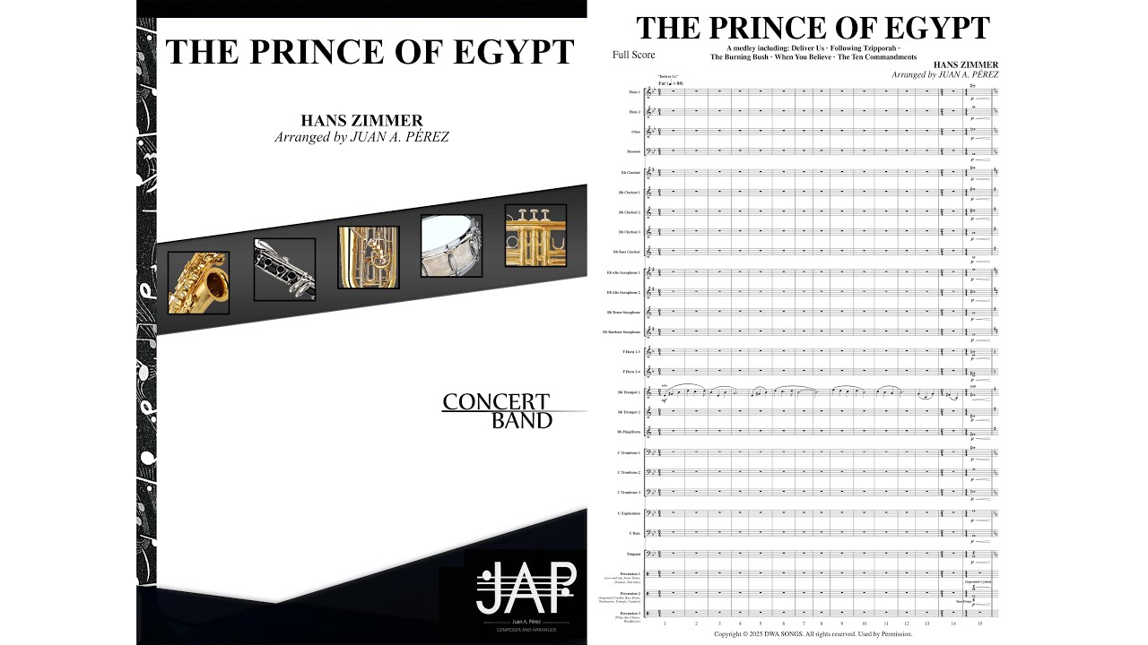 The Prince of Egypt - Concert Band (arr. Juan A. Pérez)