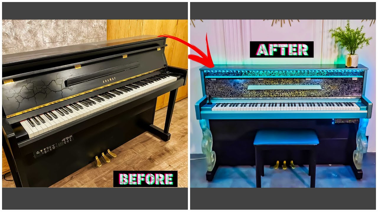 Amazing Piano Epoxy Custom Idea  - Epoxy Resin Art