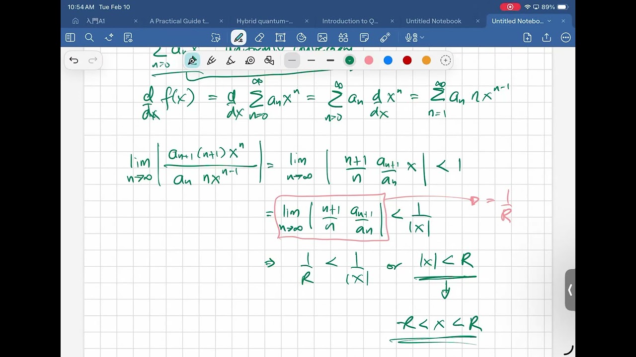 Physics 121 - Differentiation of Power Series and Binomial Expansion