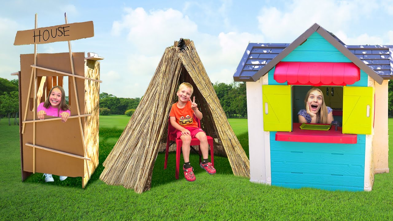 Amelia, Avelina & Arthur build their own house story.