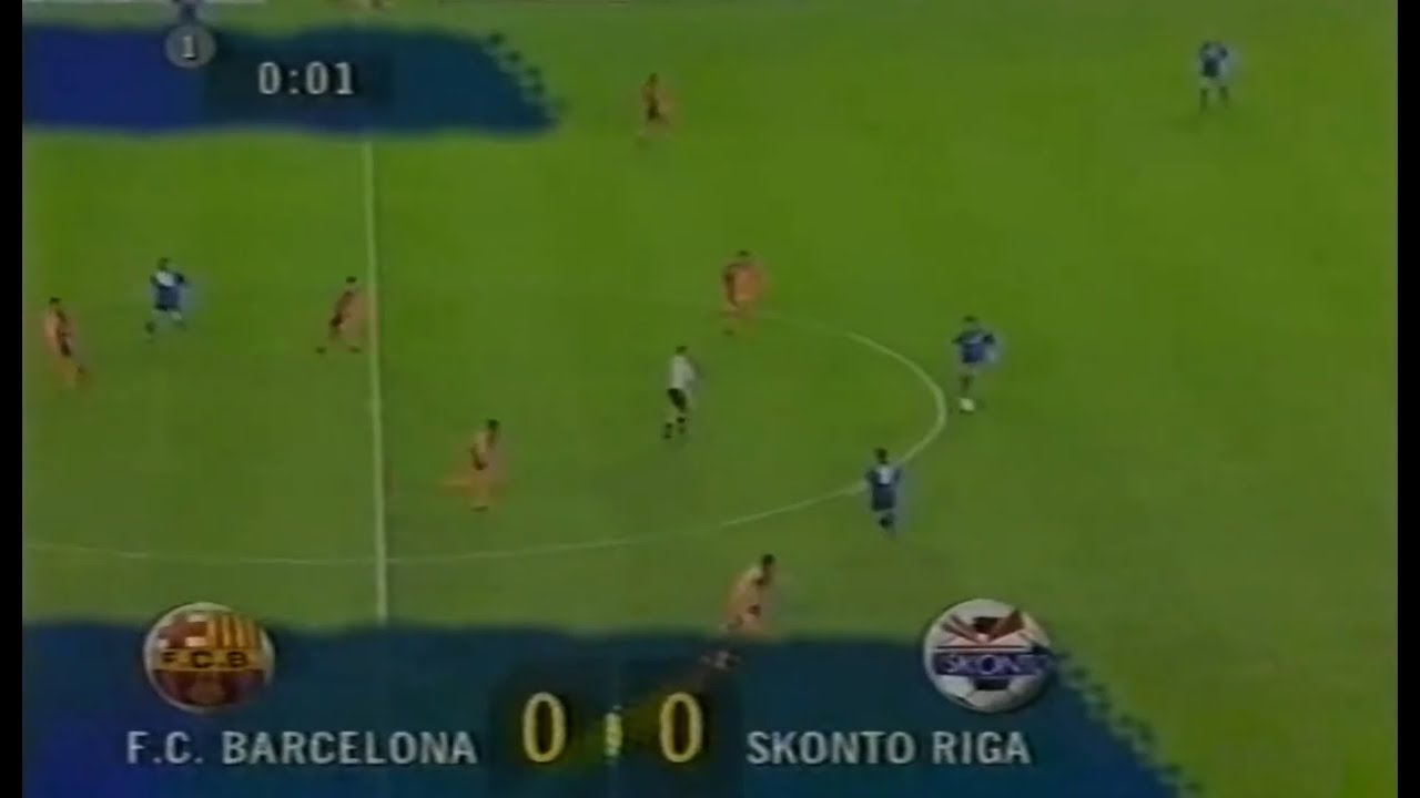 Барселона - Сконто Рига   Лига Чемпионов-1997/98 года.1 матч.