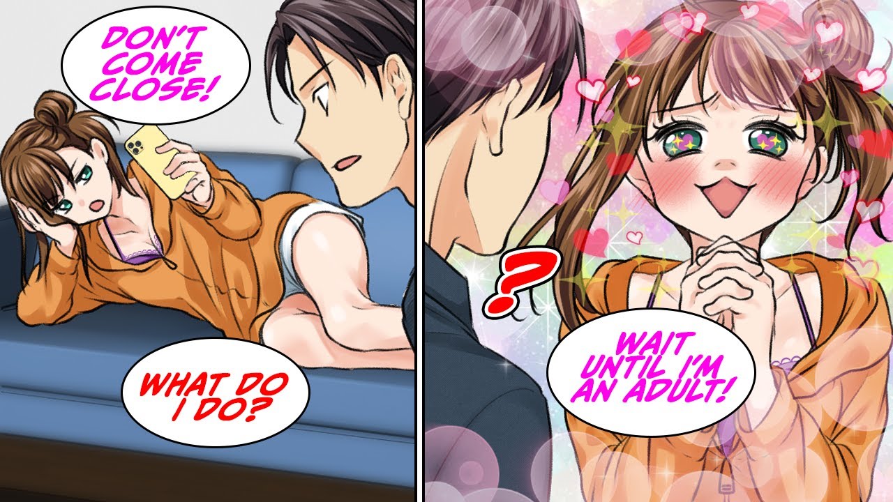 [Manga Dub] My step-sister was sleeping on the sofa but then she... [RomCom]