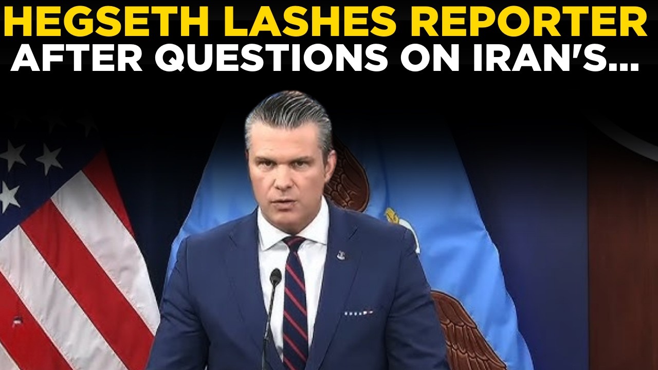 US NEWS LIVE | Pete Hegseth SCREAMS At Reporters Over Iran War Questions; 'We Are Finishing...'