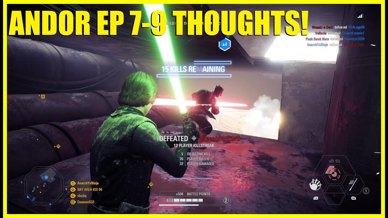 Andor ep 7-9 Thoughts! WOW! (Spoiler warning) Luke Killstreak! - Star Wars Battlefront 2