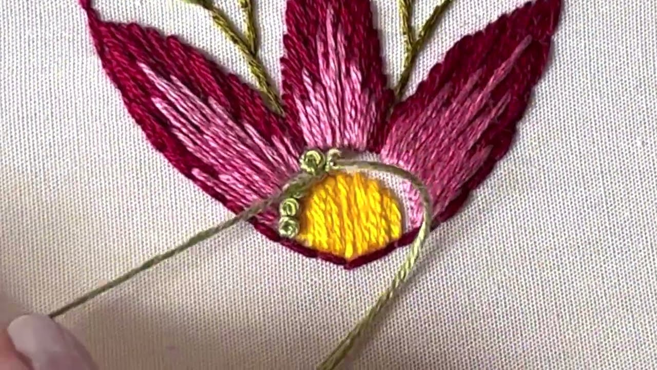 Quick Heart Embroidery Time Lapse Video