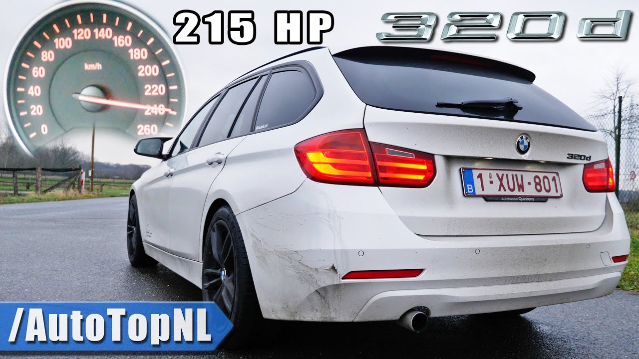 BMW 320d F31 215HP ACCELERATION TOP SPEED & SOUND by AutoTopNL
