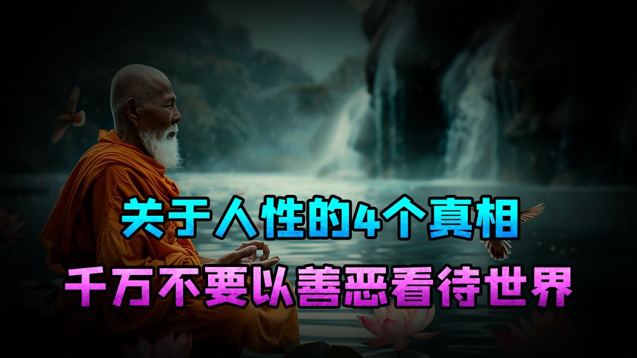 关于人性的4个真相，千万不要以善恶去看待这个世界