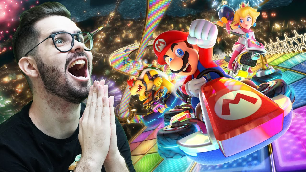 Pai Troll dando aula no MARIO KART 8 DELUXE
