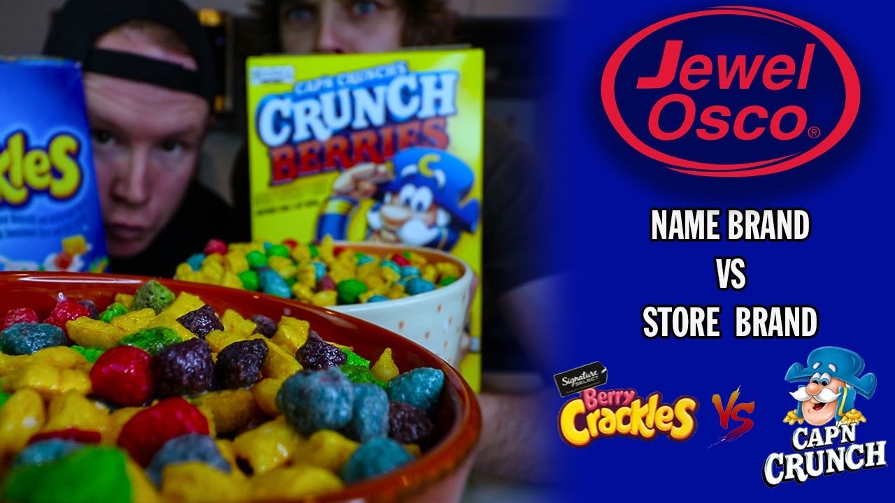 Name Brand vs. Store Brand - Cap'n Crunch vs. Berry Crackles