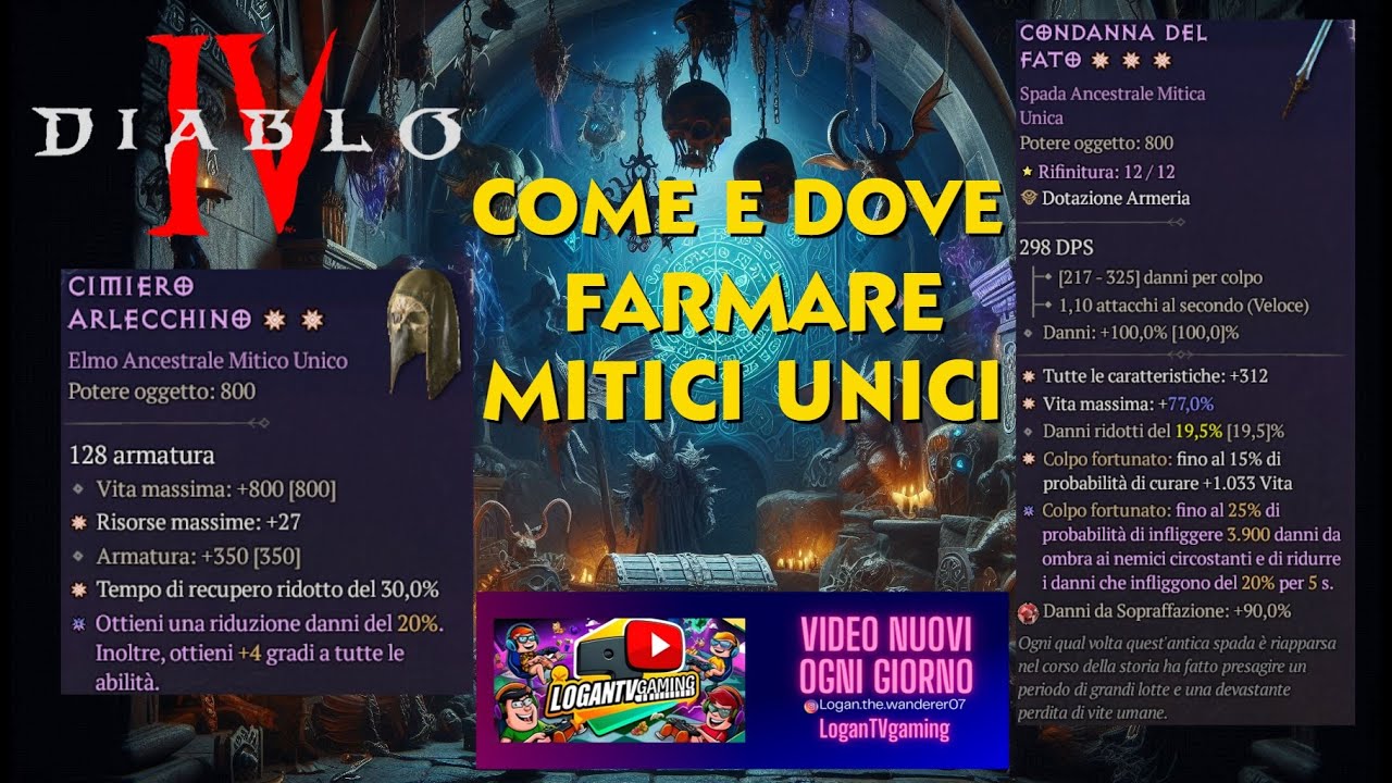 DIABLO 4 COME E DOVE FARMARE MITICI UNICI MYTHIC UNIQUE DIVENTA UN PRO CON QUESTI CONSIGLI!