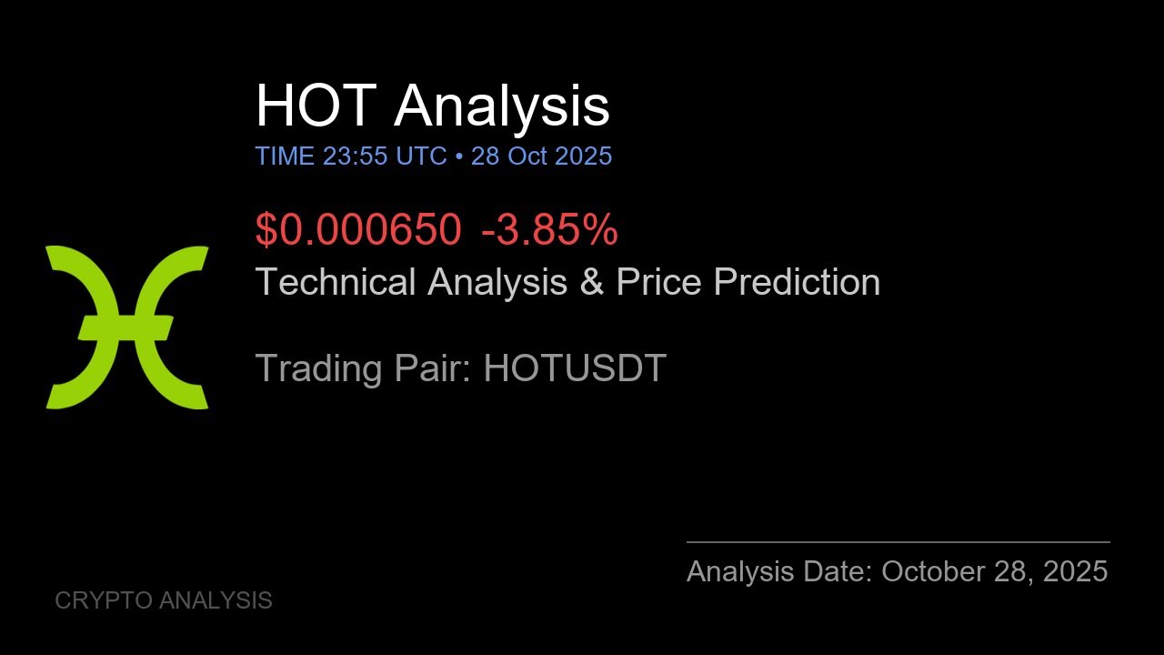 HOT (HOTUSDT) Technical Analysis - Price Prediction & Buy or Sell October 28, 2025