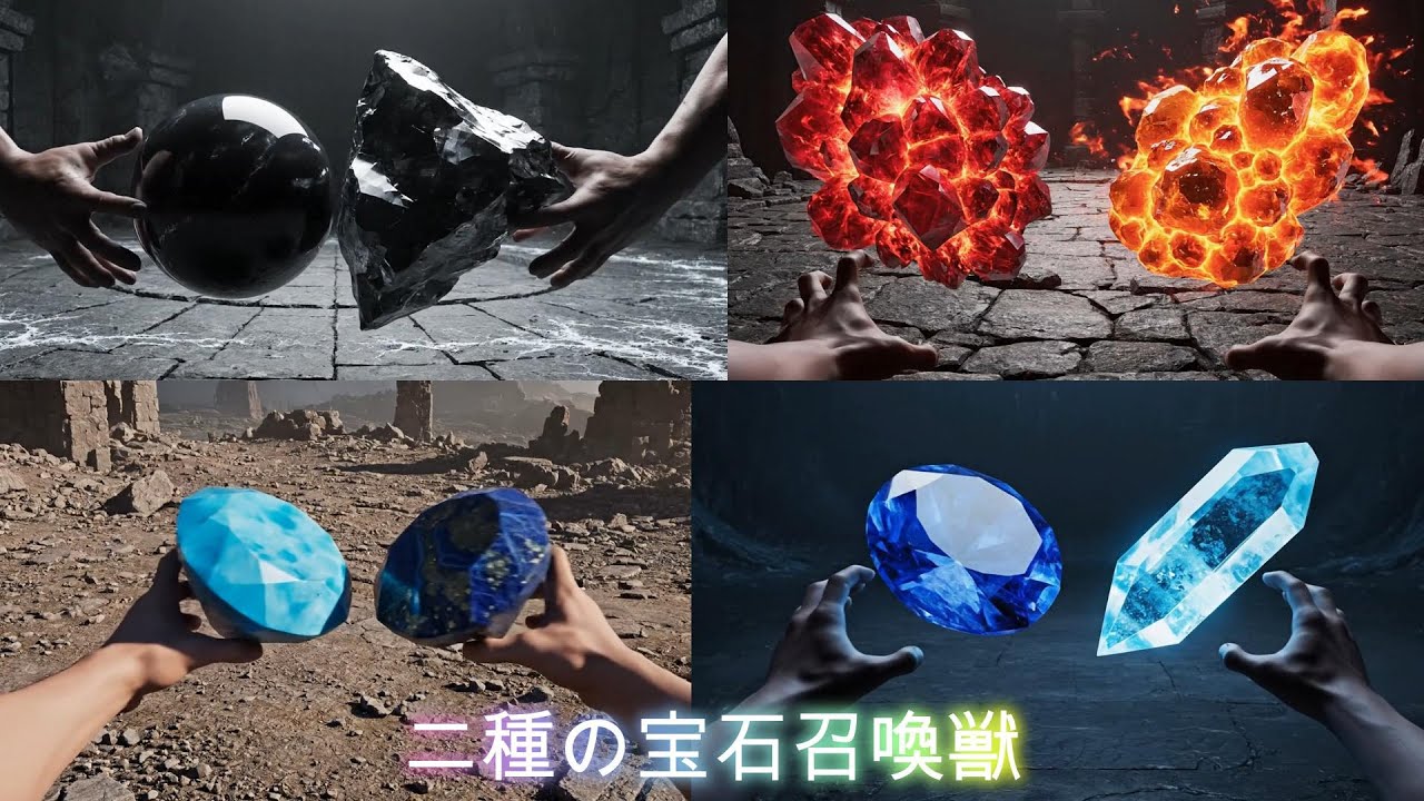 【ASMR】二種の宝石召喚獣💎✨あなたならどれを選ぶ？part1　Which one would you choose?