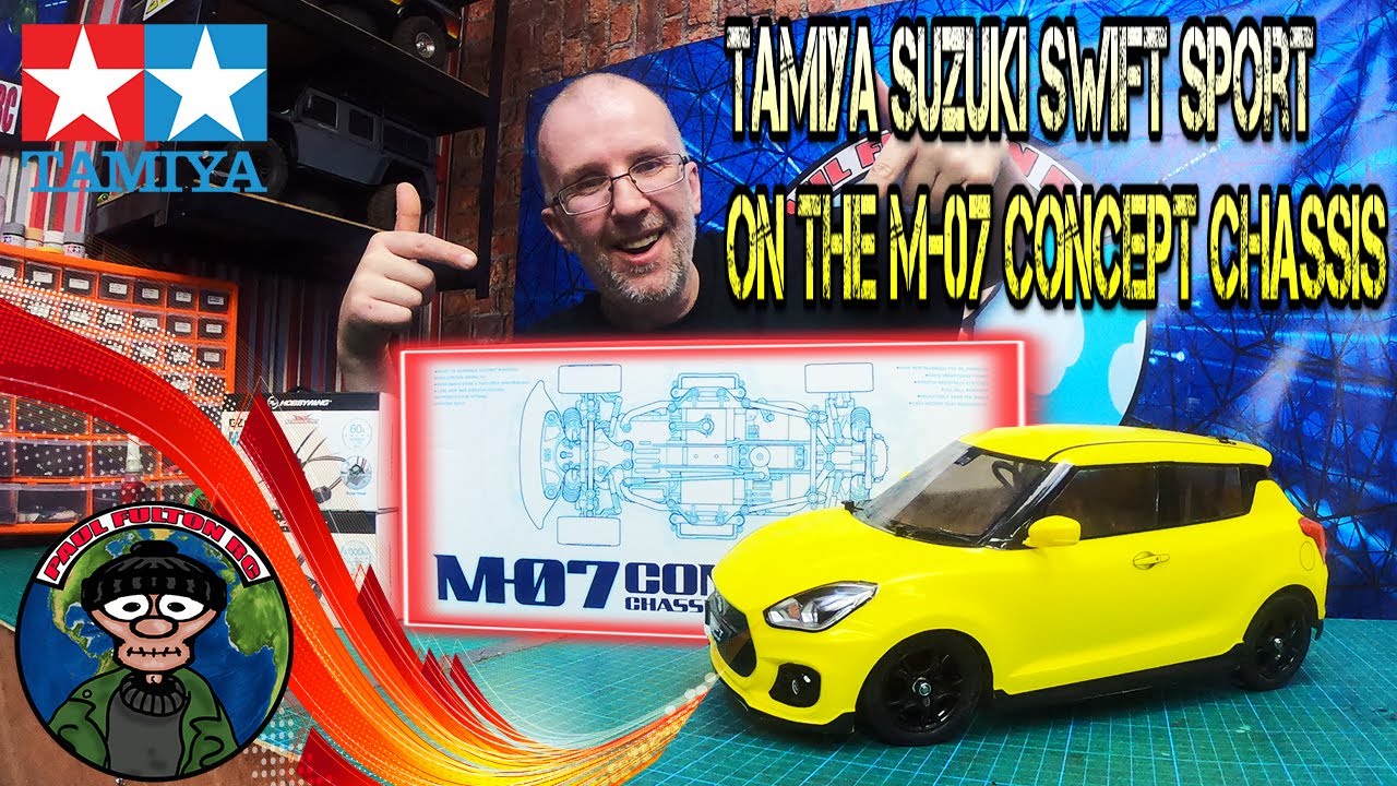 Сборка радиоуправляемой модели шасси Tamiya Suzuki Swift M-07 Concept.