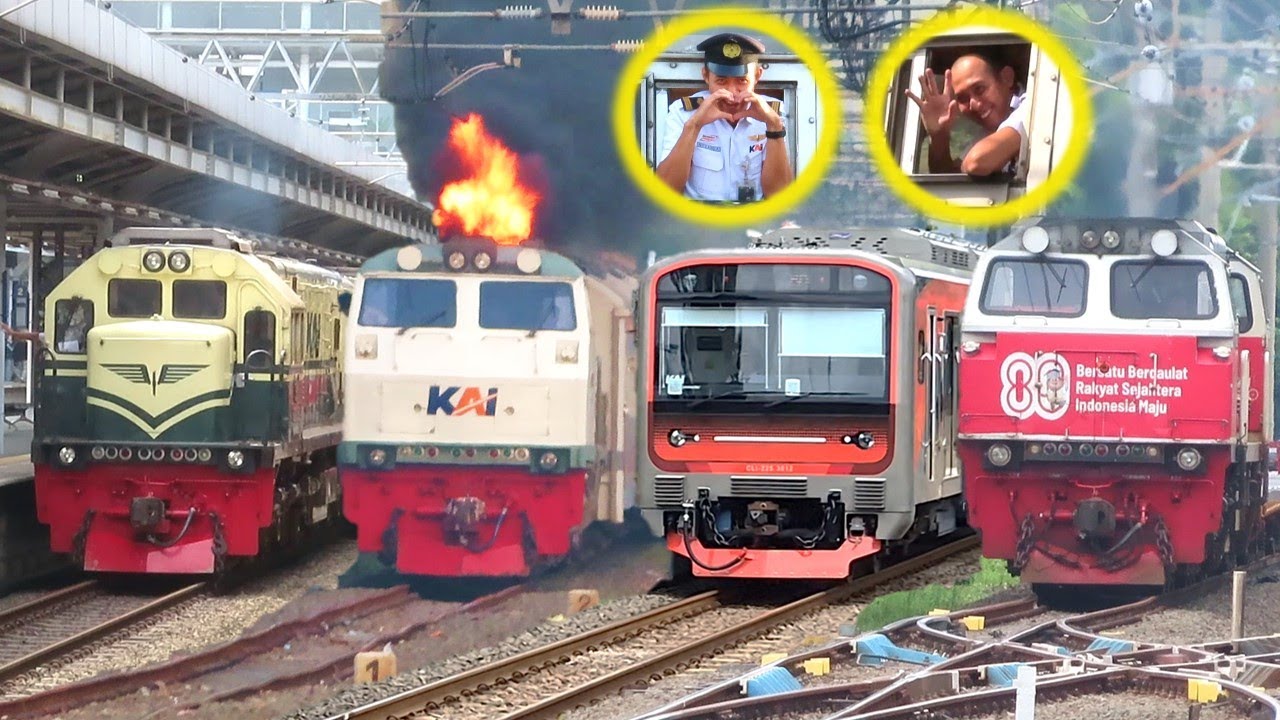 TOP RAMAINYA KERETA JAKARTA EDISI AWAL FEBRUARI 2026! Kereta Argo Masinis Ramah Lokomotif Kobong Api