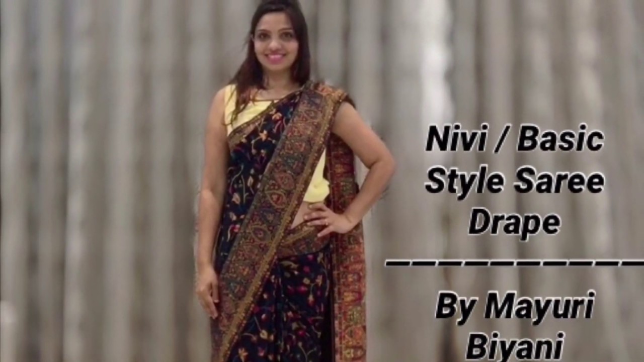 How to drape a Saree in Basic Style / Nivi style/ Ulta Pallu | How to drape Saree perfectly