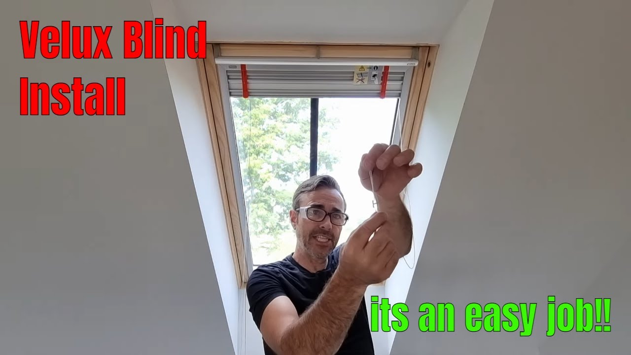 Как установить жалюзи Velux, очень просто