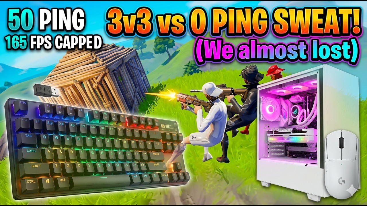 3v3 realistics against 1, 0 ping east sweat,can we win? Im on 165 fps capped 50 ping kbm pc.
