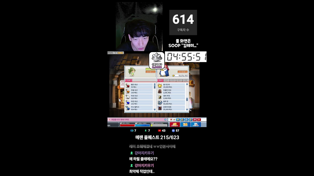 [메랜 올퀘스트] 신문지 투구 10시간 노방종 ㅈ됐습니다
