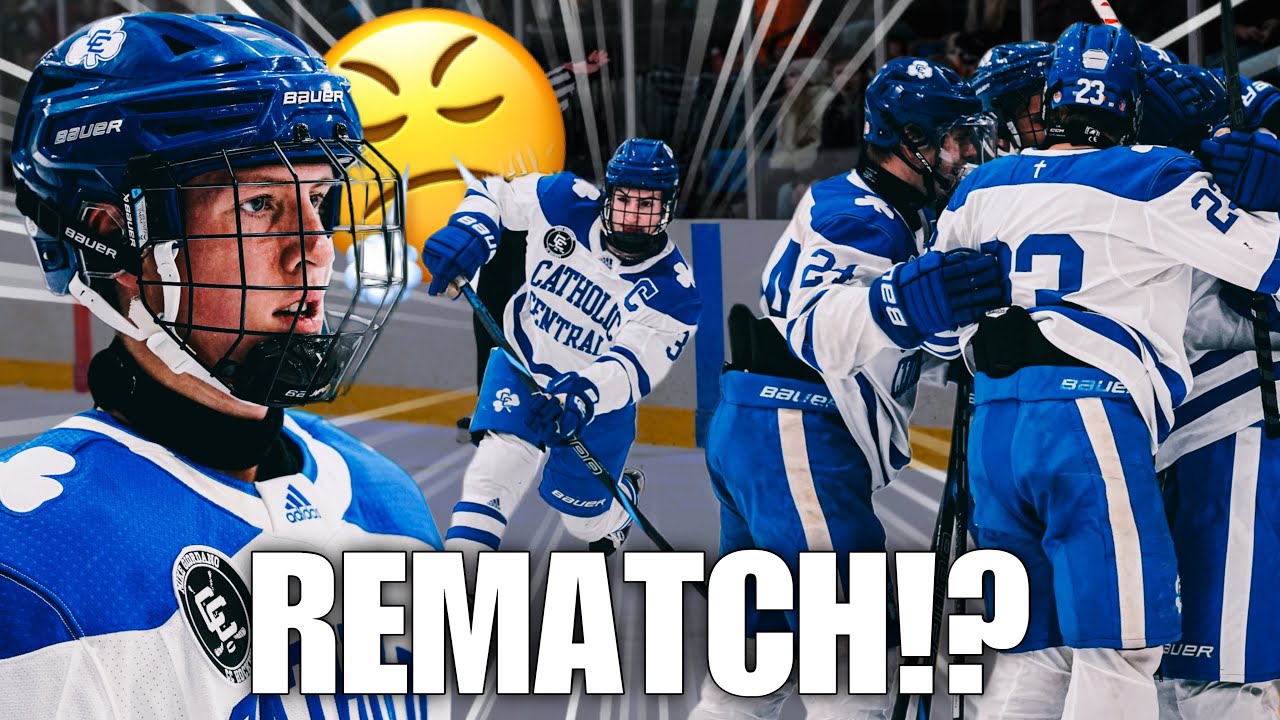 HOCKEY STATE CHAMPIONSHIP REMATCH... (DETROIT CATHOLIC CENTRAL VS. BRIGHTON)
