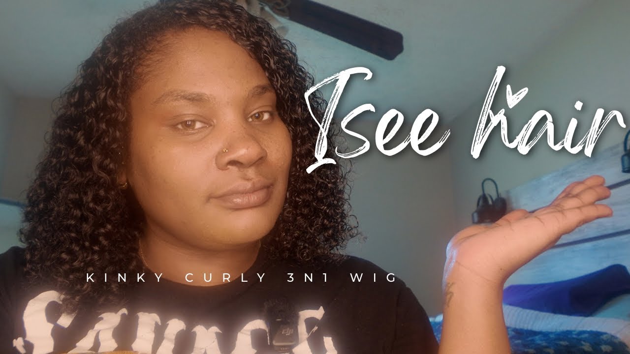 Hair review | Isee Hair 3n1 Kinky Curly Half Wig