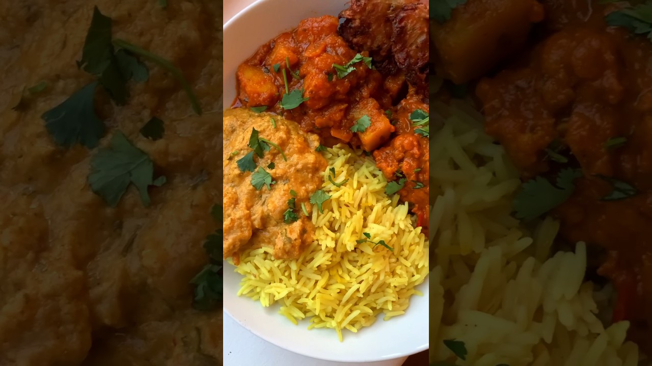 This Waitrose vegan Indian takeout was SO GOOD! We&rsquo;d definitely buy it again #vegan #takeout
