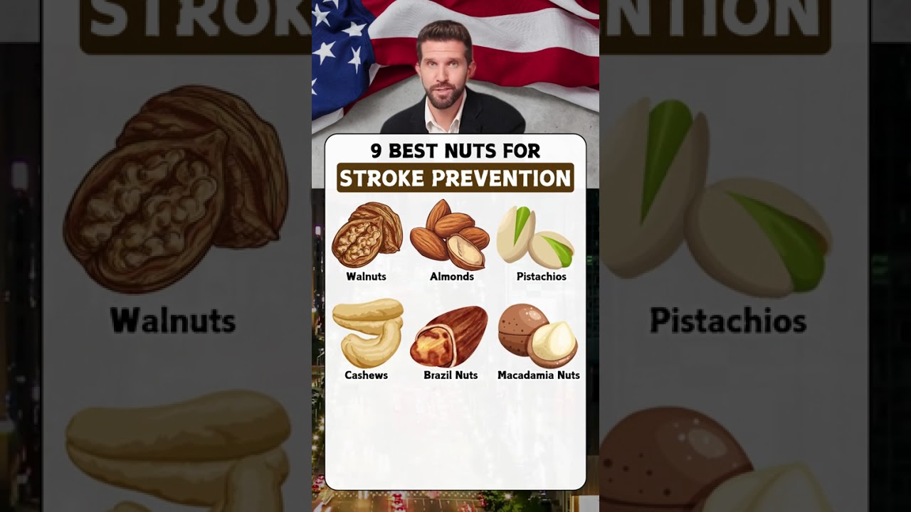 9 best nuts for stroke prevention #healthy #healthcare... #Shorts #tophealth0542