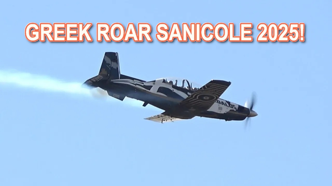 ▶️ Greek Daedalus T-6A Texan II: Power and Roar at Sanicole 2025