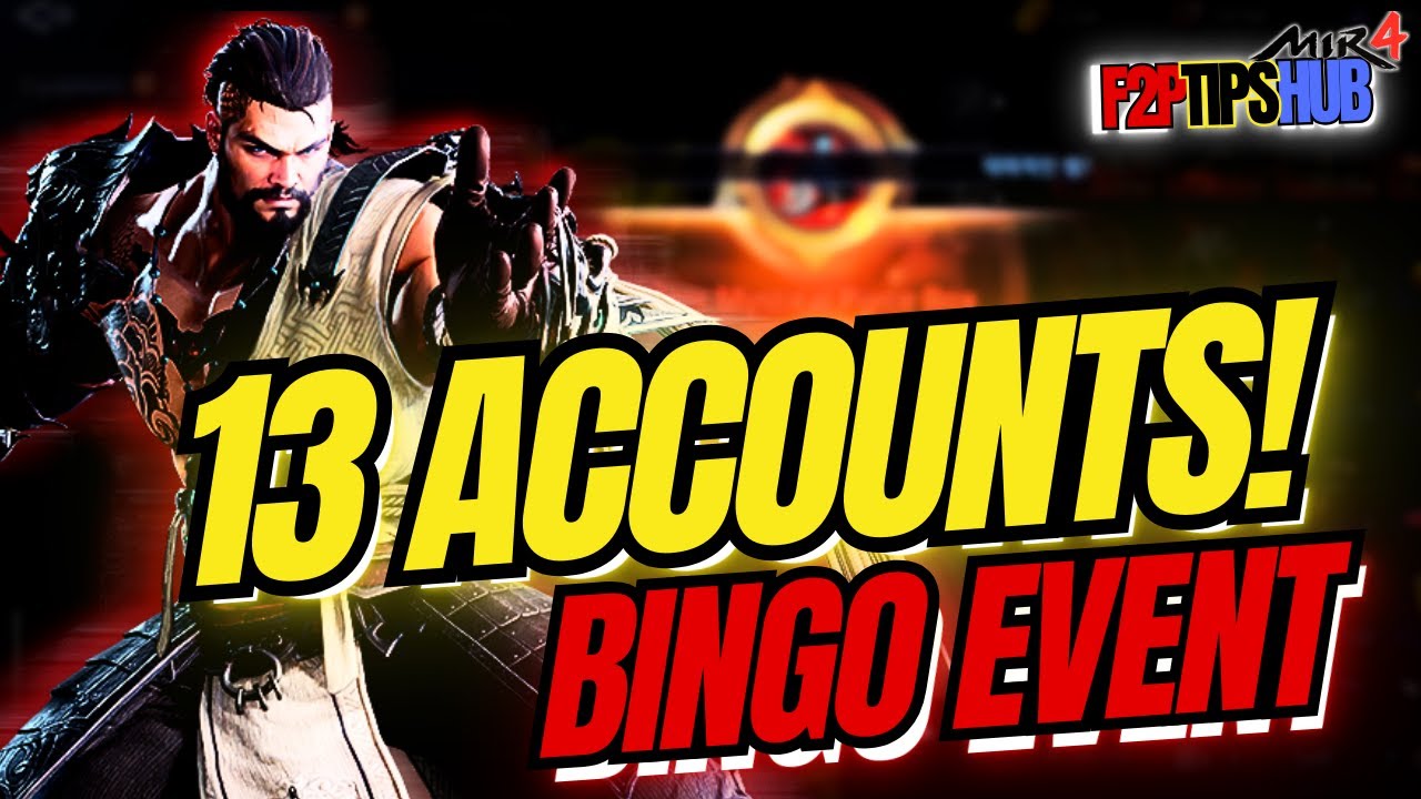 MIR4 Bingo Event Luck Test! | Epic Mystical Piece Crafting on 13 Accounts (F2P)