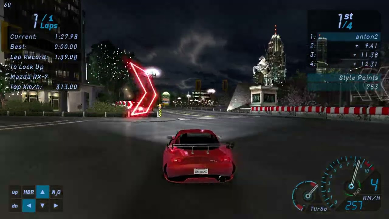 NFS Underground - Sprint: To Lock Up - 1:38.67