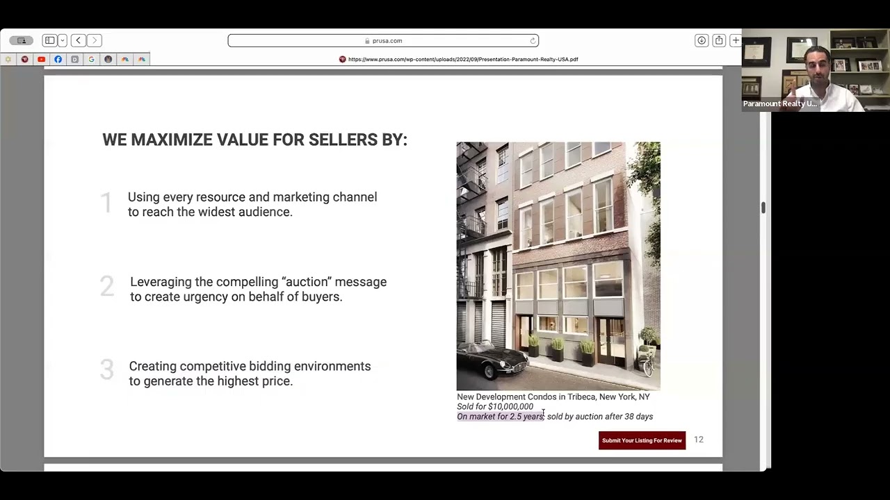 Leveraging Luxury & Commercial Auctions for Listing Agents & Sellers