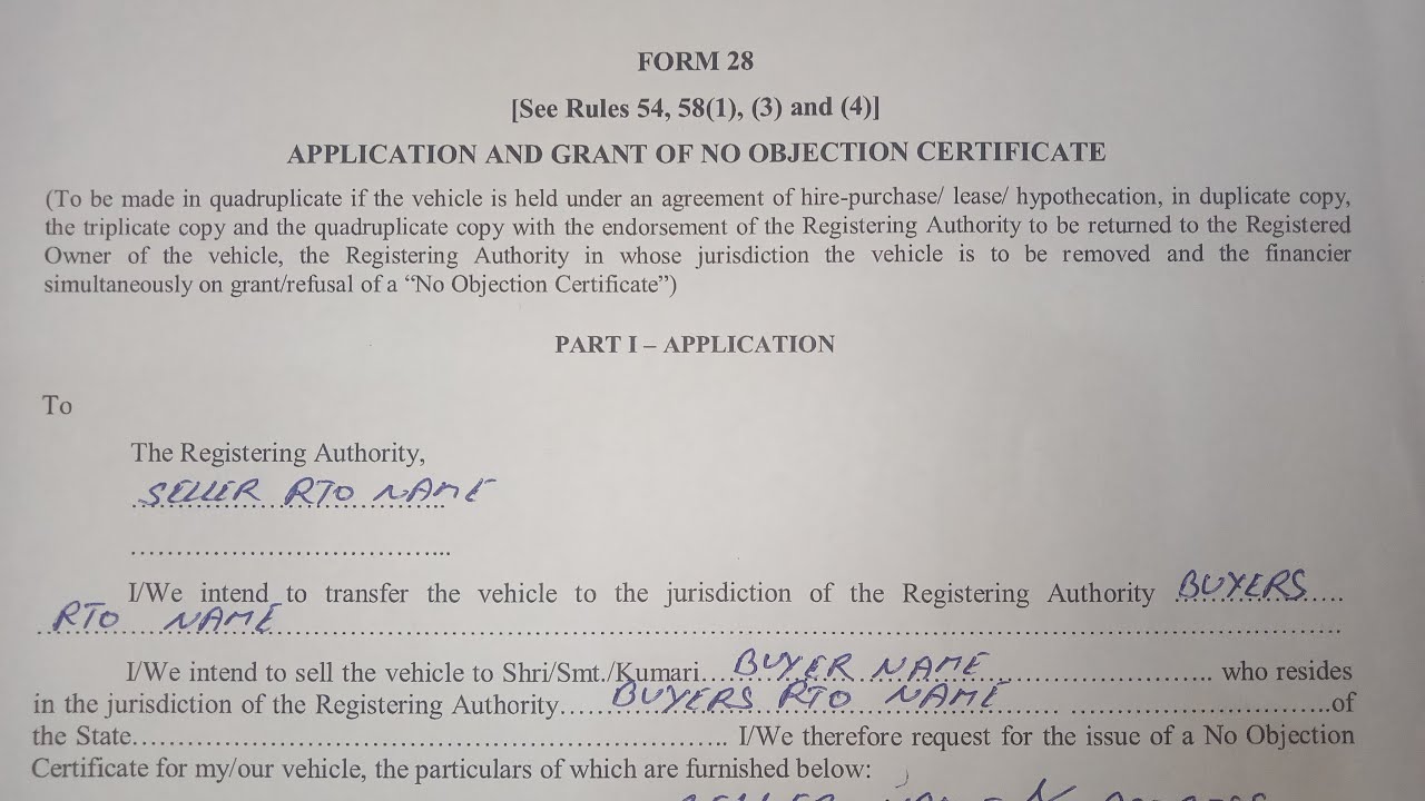 How to Fill Form 28 For NOC in 2026 ?