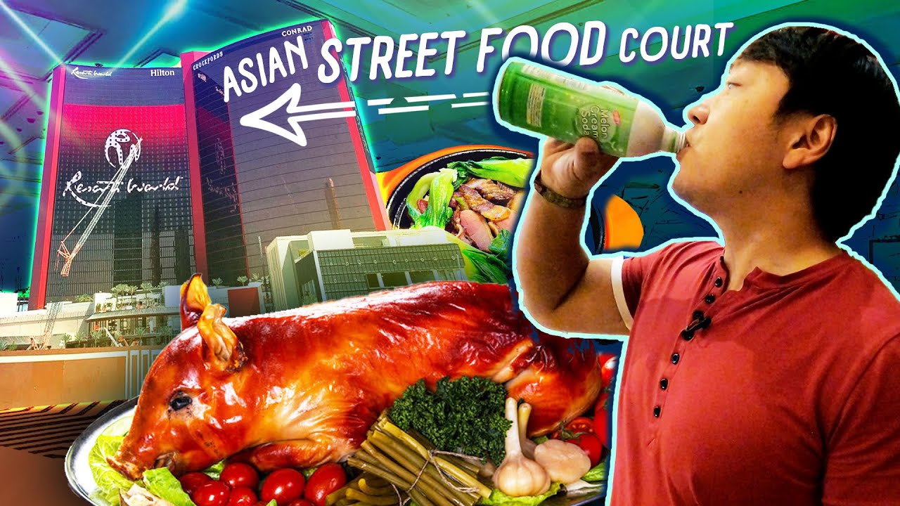 НОВЫЙ ФУД-КОРТ ASIAN STREET в Лас-Вегасе в Resort World | LECHON DIVA!