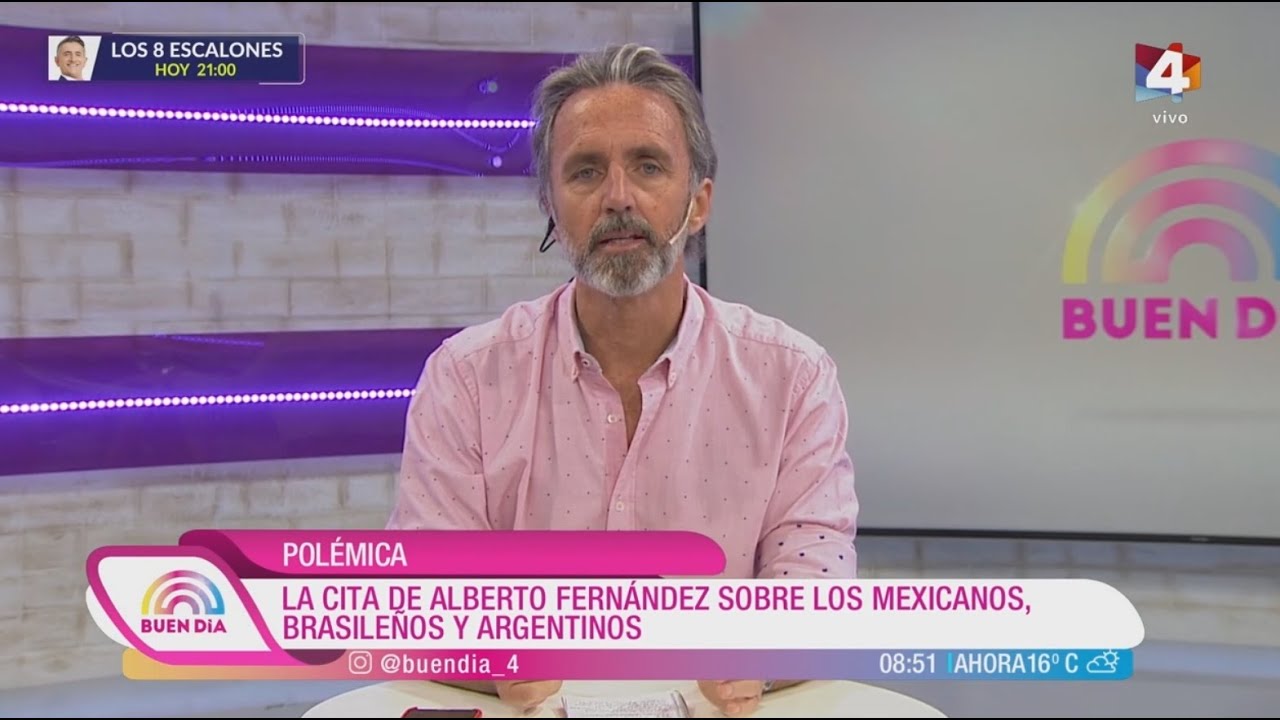 Buen Día - Polémica: La cita de Alberto Fernández sobre los mexicanos, brasileños y argentinos