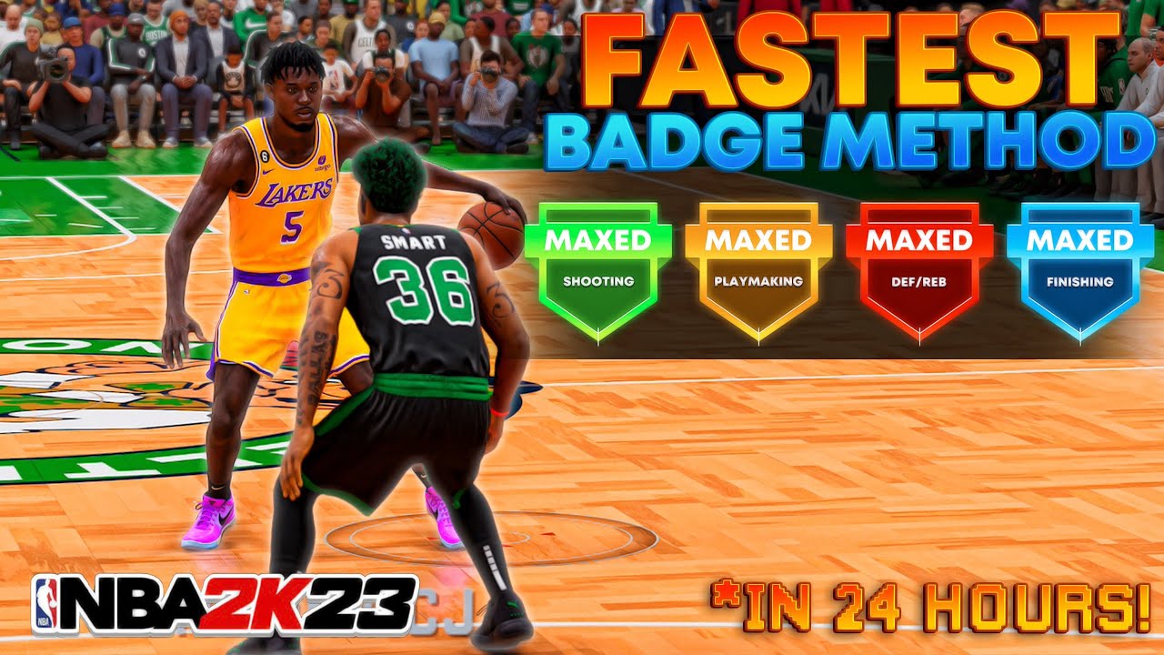 FASTEST WAY TO GET MAXED BADGES ON NBA 2K23 NEXT GEN! HOW TO GET EVERY BADGE IN 24 HOURS NO GLITCH!