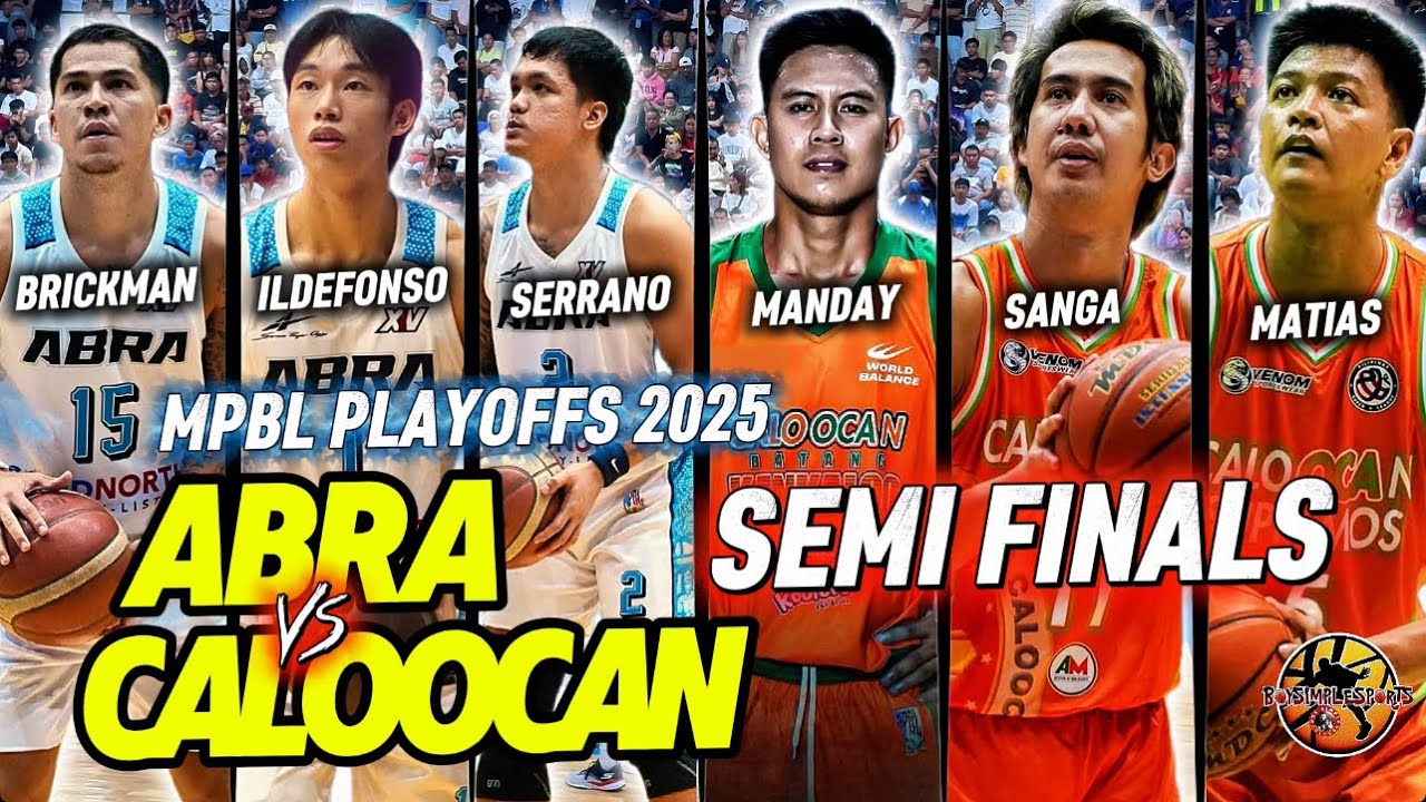 MPBL SEMIS GAME1.ABRA VS CALOOCAN | MPBL PLAYOFFS 2025 GAME HIGHLIGHTS