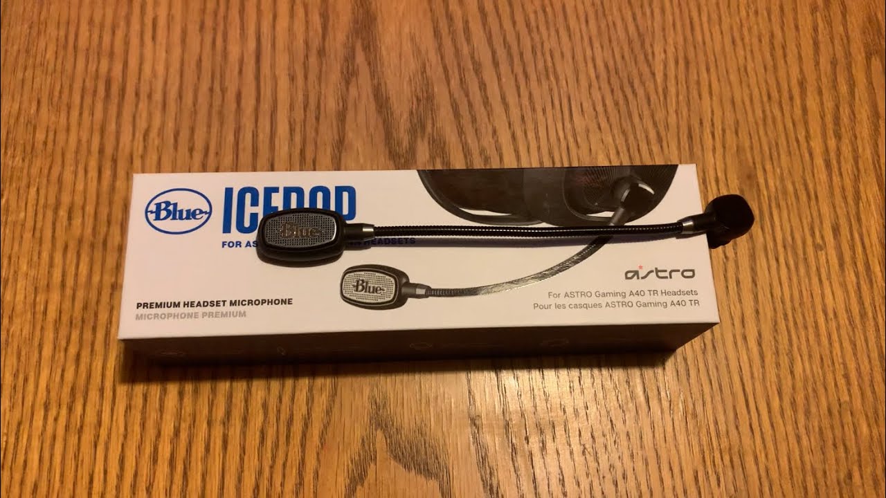 ASTRO BLUE ICEPOP MICROPHONE REVIEW! (FOR A40 TR HEADSETS!)