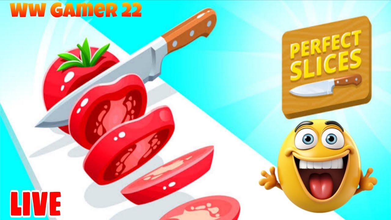 Perfect Slices Playing Game - Fruit Cutting Game | Live Streem #perfectslice #short #shorts Day 40