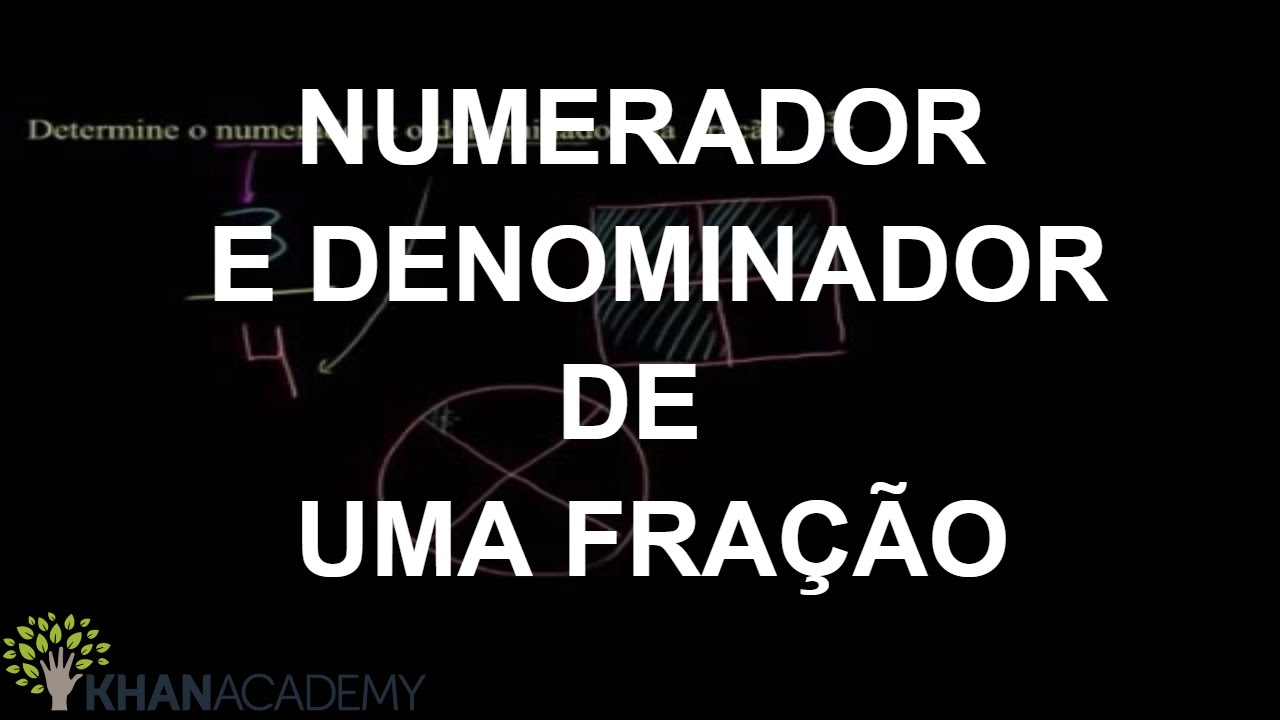 Numerador e denominador de uma fra&ccedil;&atilde;o | Fra&ccedil;&otilde;es | Matem&aacute;tica | Khan Academy