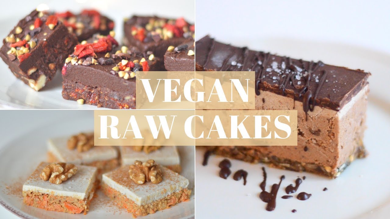 RAW CAKES | Superfood Brownies, Carrot Cake, Espresso Cream Bars | Charlotte K.