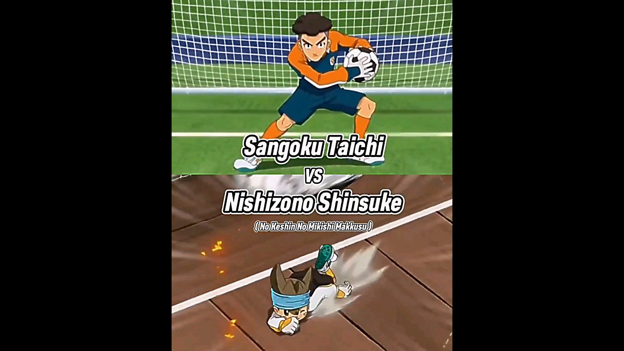 Inazuma Eleven GO Sangoku Taichi vs Nishizono Shinsuke #inazuma #shorts